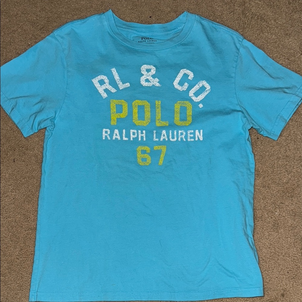 Ralph Lauren Aqua Graphic Tee